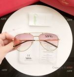 2019 Replica Cartier Sunglasses - Pink Lenses Gold Frame